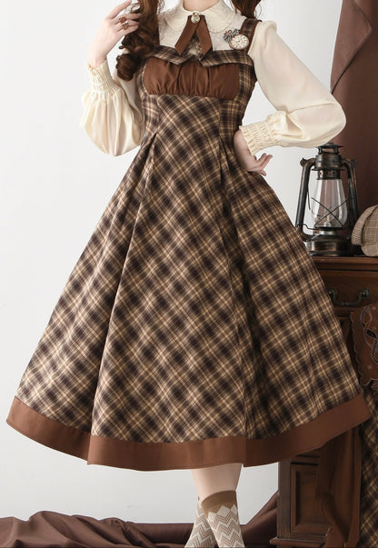 [Reservation Deadline February 3rd] Vintage Detective Series Lapel Cape + Flap Collar Jumper Skirt + Ribbon Brooch