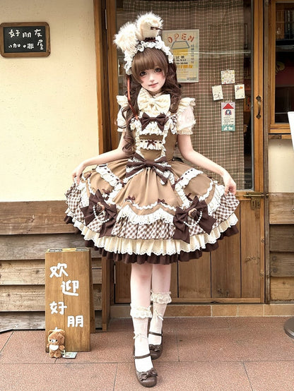 【12月19日予約締切】ベリーアンドショコラスイートロリータサスドレス