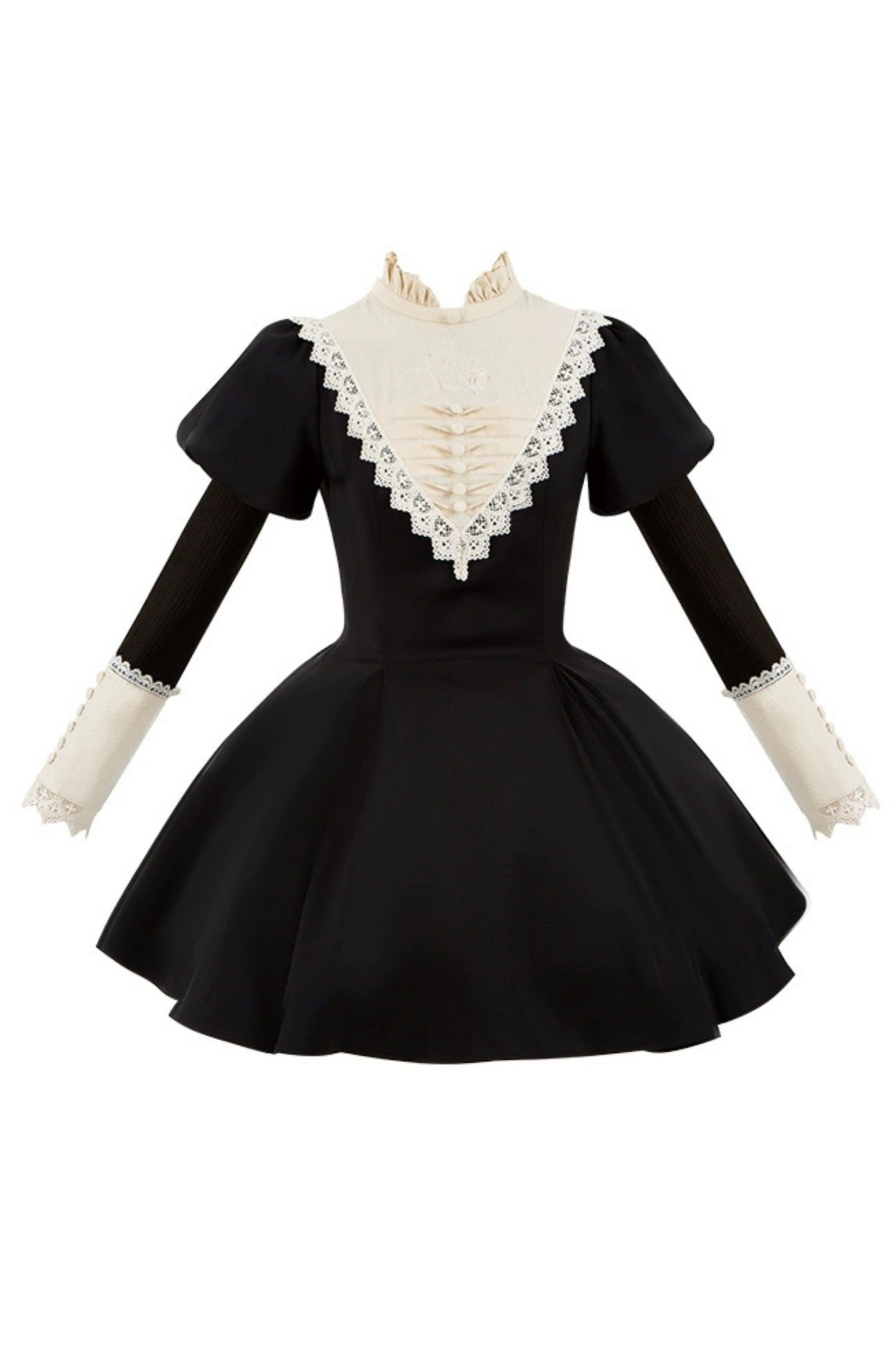 [Reservation product] Dark Gothic Girl School Dress Set