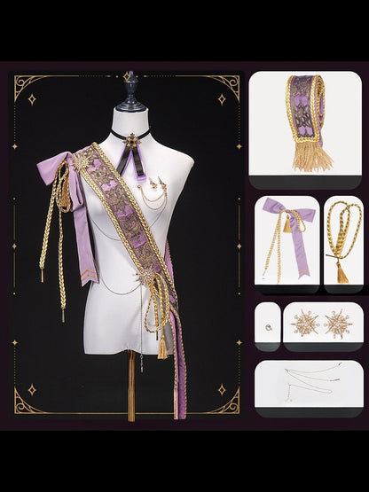 【12月7日予約締切】５ Colors Royal Prince-Style Military Lolita Series Accessories (Sash, Detachable Fur Collar)