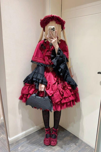 Moon River Gothic Skirt + Cape + Top + Bow