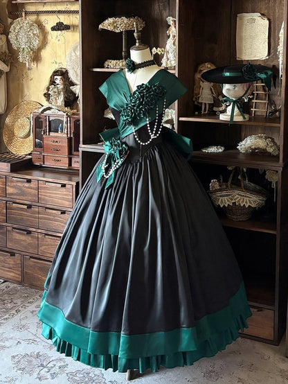 [Précommande jusqu'au 28 avril] Chapeau + accessoires de la série Princesse Rose Gothique Élégante