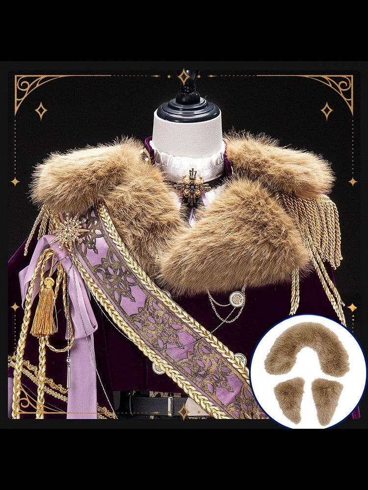 【12月7日予約締切】５ Colors Royal Prince-Style Military Lolita Series Accessories (Sash, Detachable Fur Collar)