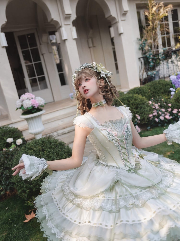 【4月5日予約締切】リリーエンブロイダリーロリータプリンセスコルセットドレス
