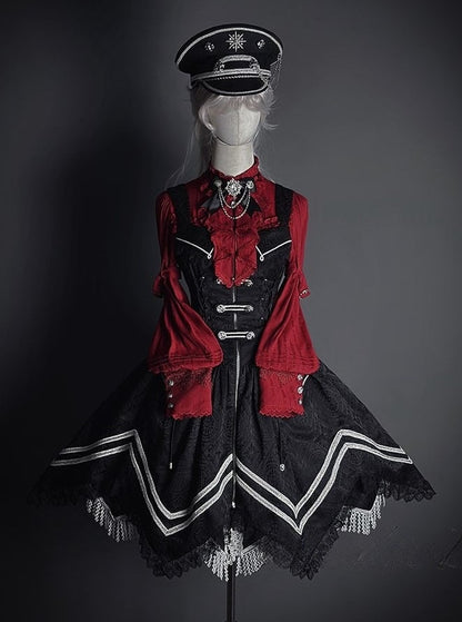 【2月23日予約締切】ドーンブレイカーゴシックジャカードミリタリービスチェサスドレス