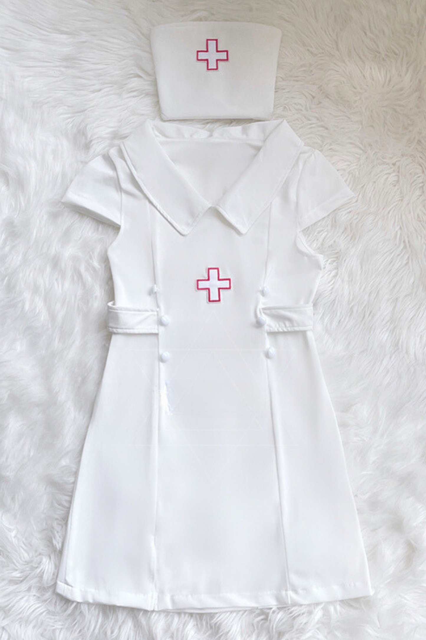 Pure White Nurse Cosplay Set