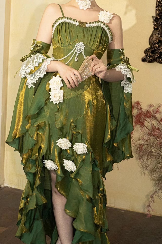 Amour Rose Burgundy Wizard of Oz Serena Purple Mermaid Dress Set