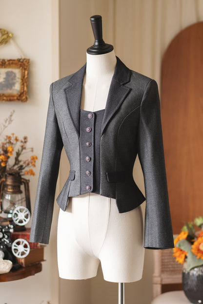 Retro Elegant Classic Little Blazer