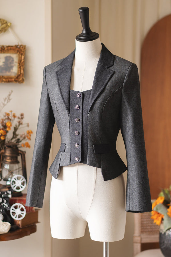 Retro Elegant Classic Little Blazer