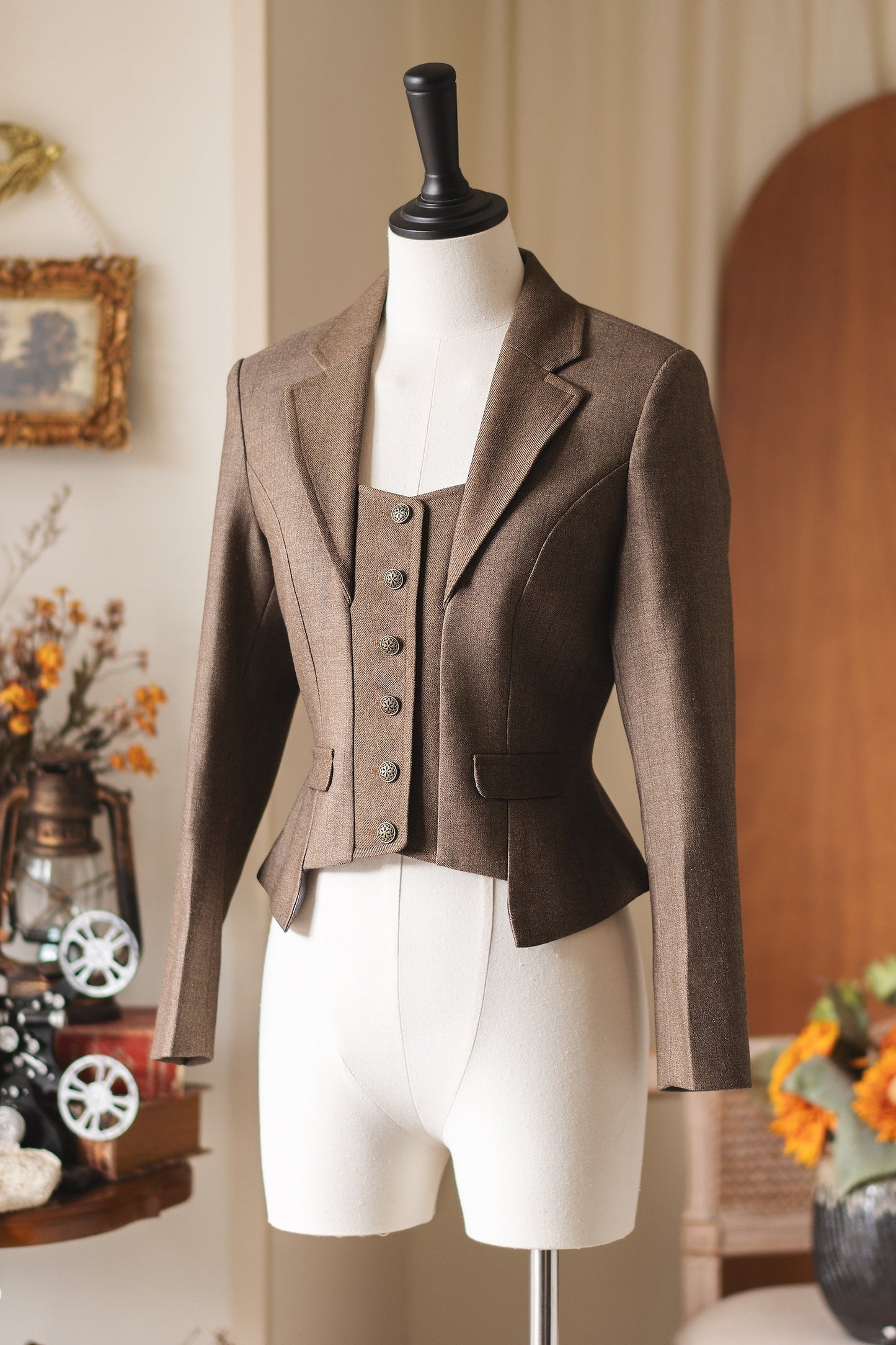 Retro Elegant Classic Little Blazer