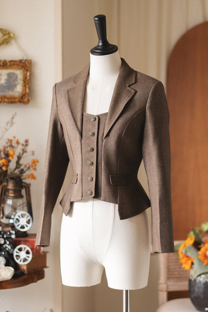 Retro Elegant Classic Little Blazer
