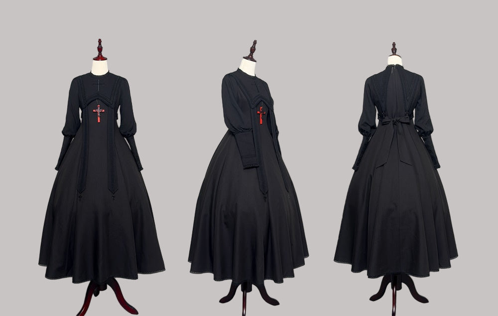 【9月13日截止预订】月夜修女祈祷哥特连衣裙