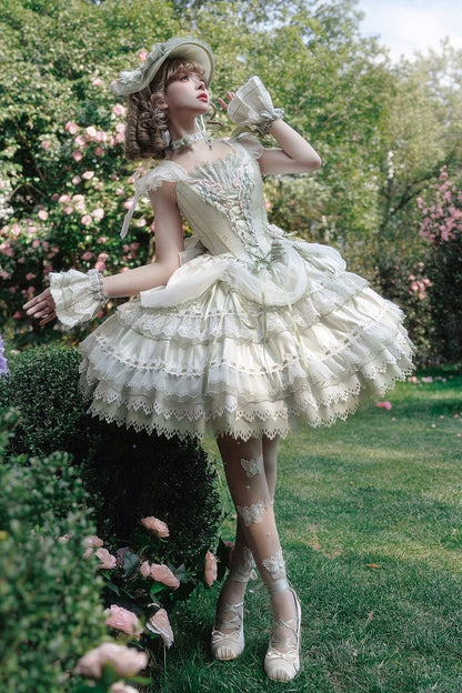 【4月5日予約締切】リリーエンブロイダリーロリータプリンセスコルセットドレス