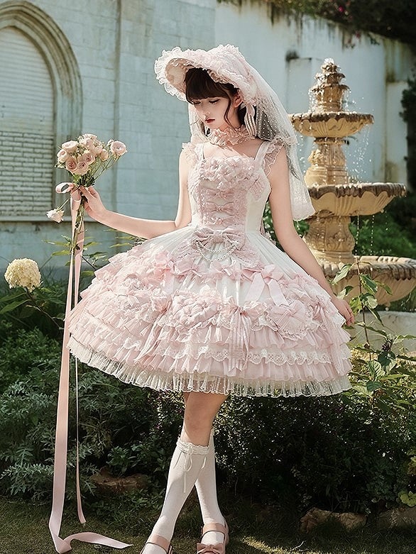 【12月26日予約締切】ピュアスイートローズファンタジーティアードロリータドレス