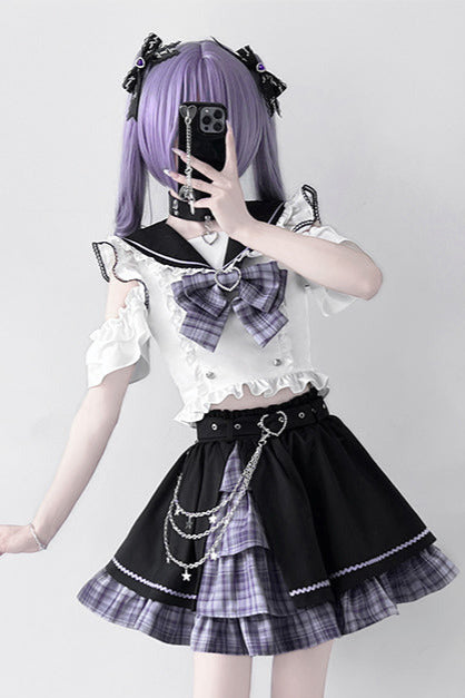 ドリームスターフリルセーラーカラーセットアップ＋レッグカバー
