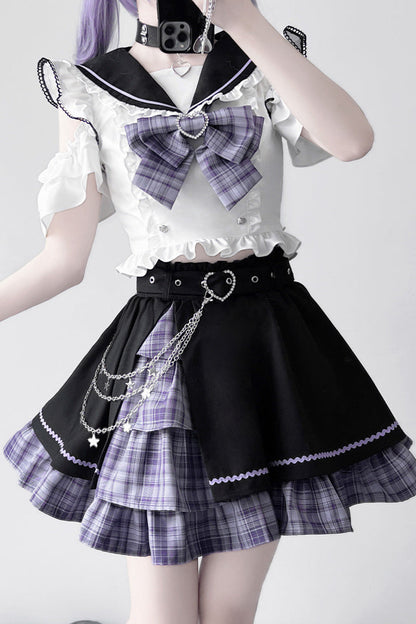 ドリームスターフリルセーラーカラーセットアップ＋レッグカバー