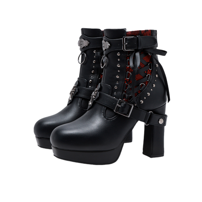 【12月8日予約締切】LACYBONESダークゴシックパンクブーツ