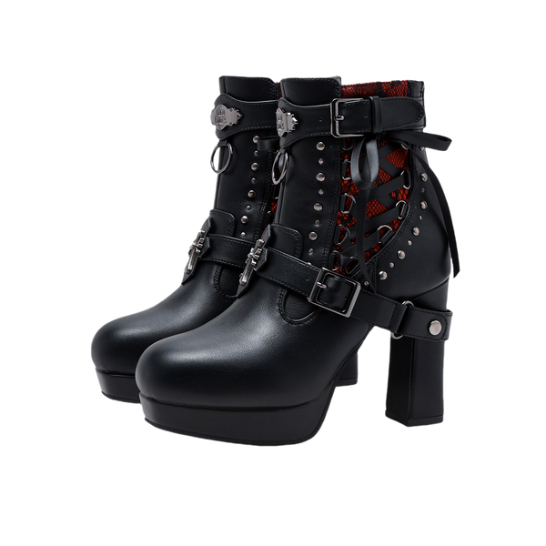 【12月8日予約締切】LACYBONESダークゴシックパンクブーツ