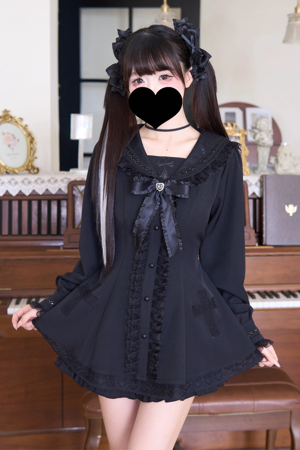 地雷ライトゴシックセーラークロスセットアップ