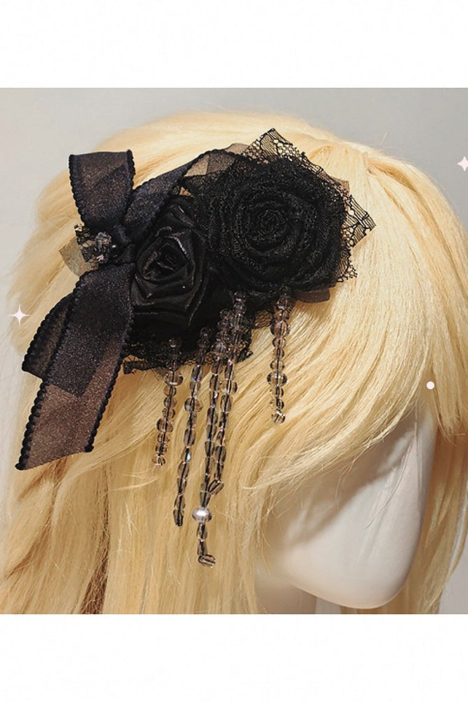 [Pre-order Deadline: October 28] Butterfly Gothic Lolita Series Accessories (Choker Necklace + Hair Clip)