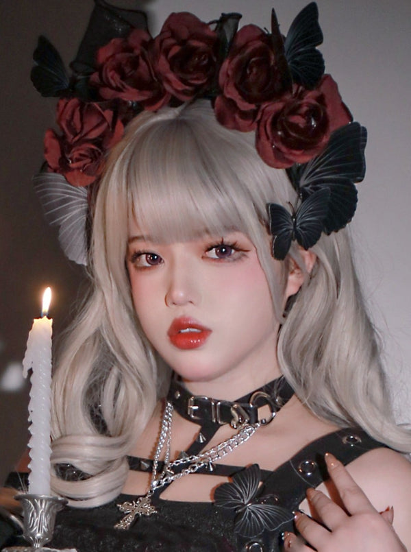 Halloween Gos Bloody Rose Accessories Set