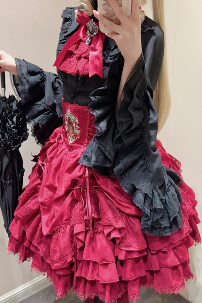 Moon River Gothic Skirt + Cape + Top + Bow