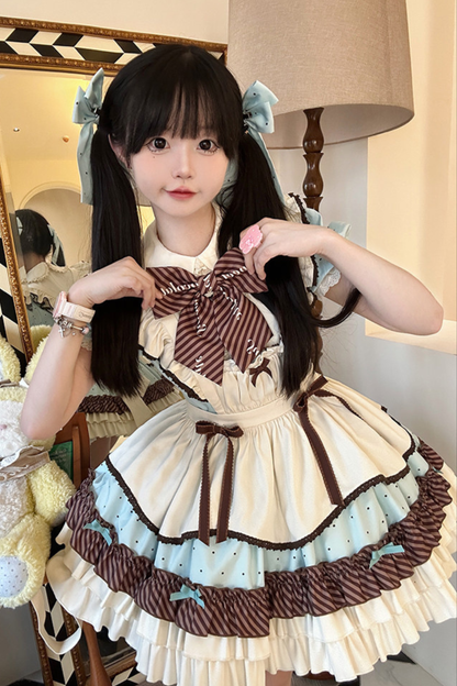 Cream Little Sweet Maid Lolita Dress
