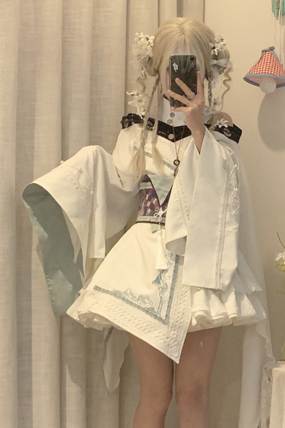 Dragon's Breath Lolita Dress + Corset + Fake Collar