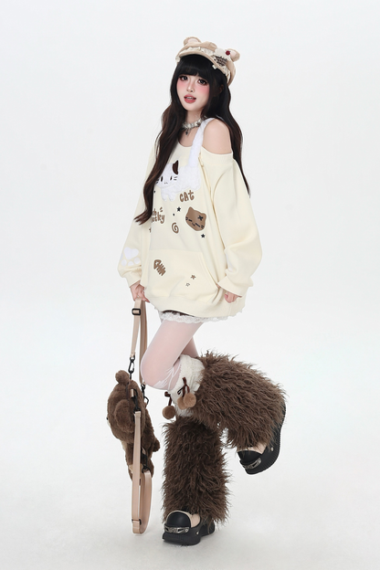 キャットワンショルダートップス