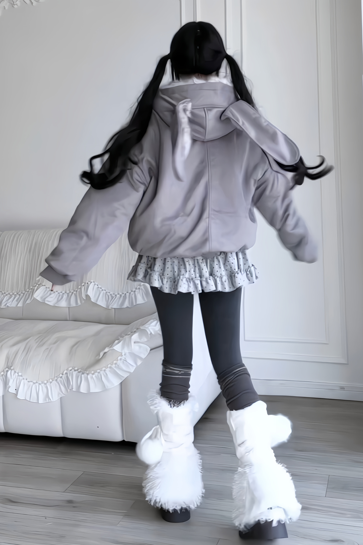 Rabbit Ear Hooded Jacket