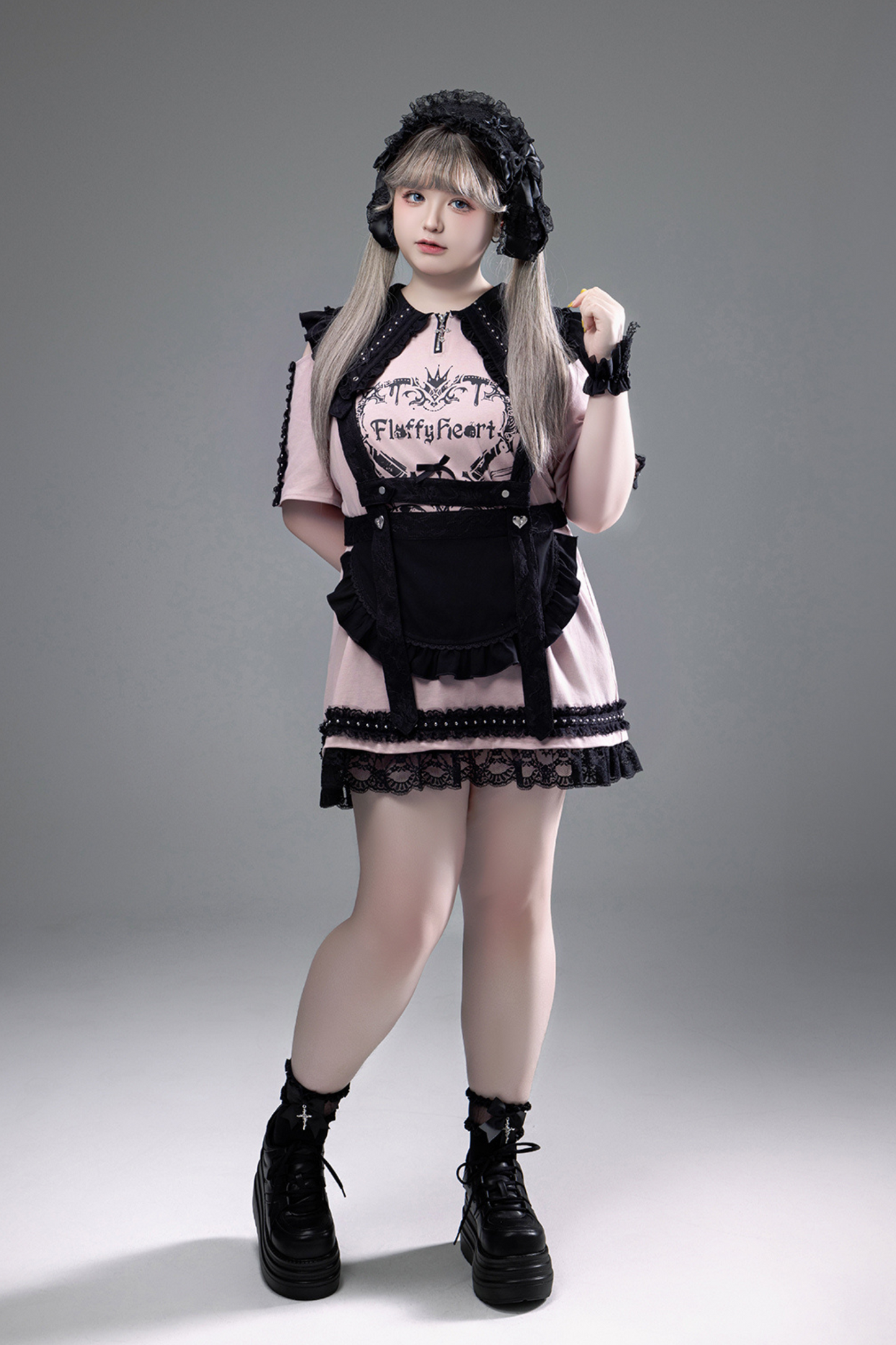 Witch Apprentice Subculture T-shirt Dress + Suspender Apron