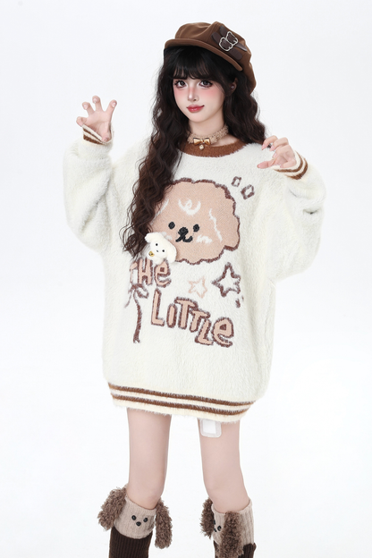 ルーズアニマルデザインセーター