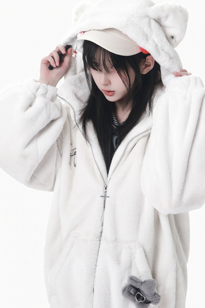 クマフードスターショートコート