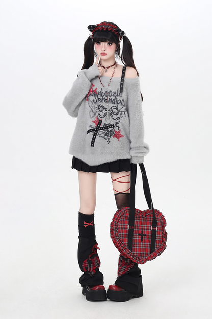 Sweet Cool Ribbon Off-the-shoulder Top