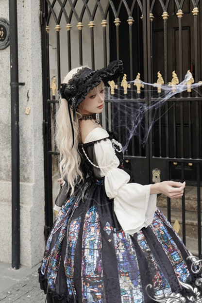 Classical Elegant Dark Gothic Kula Lolita Dress