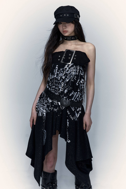 Falda tubo retro Punk