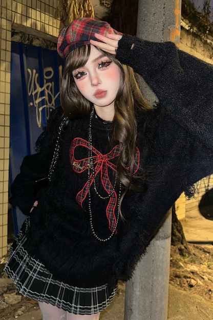 レッドリボンスイートセーター