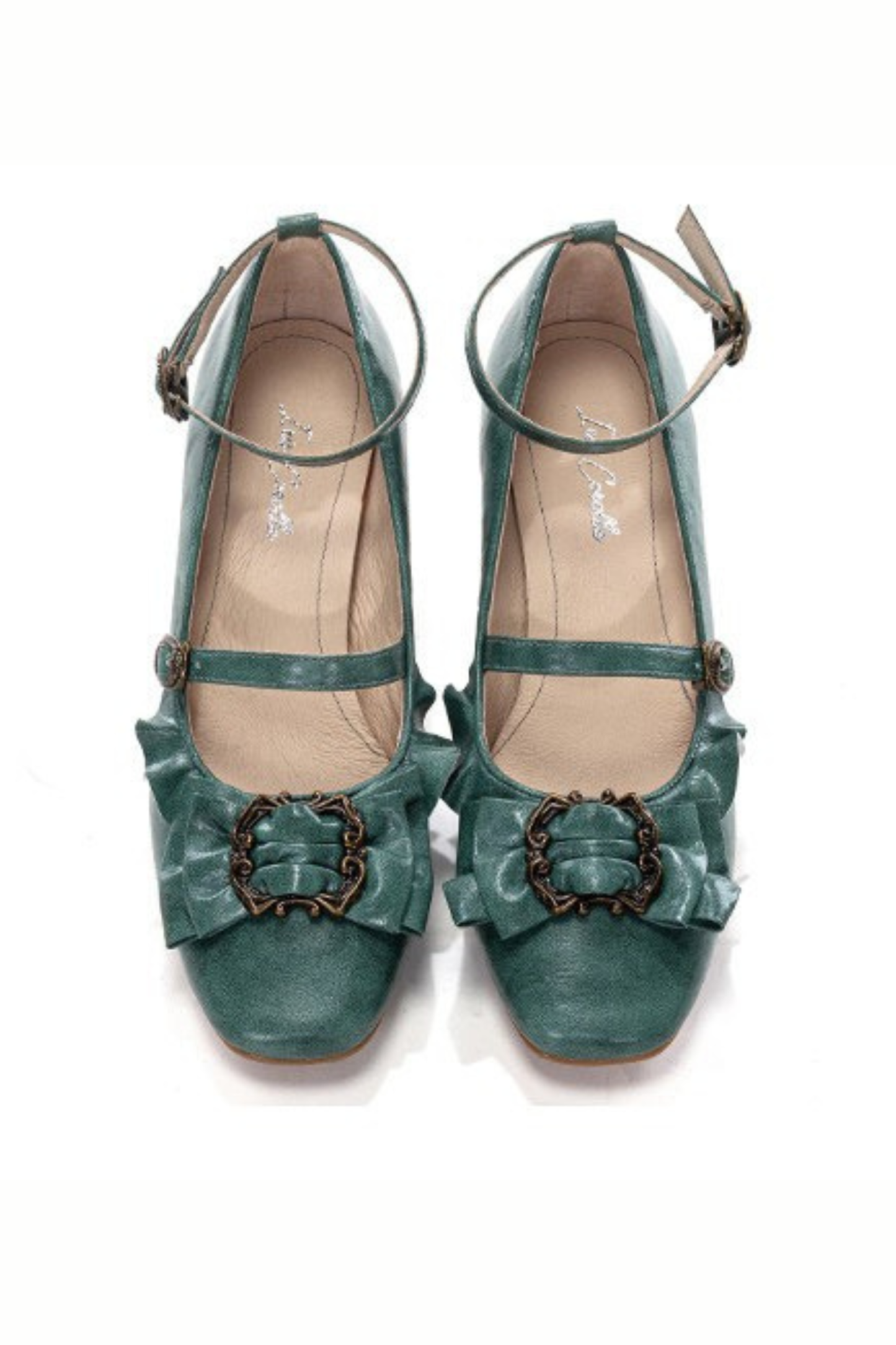 レザーリボンフリルロリータヒール