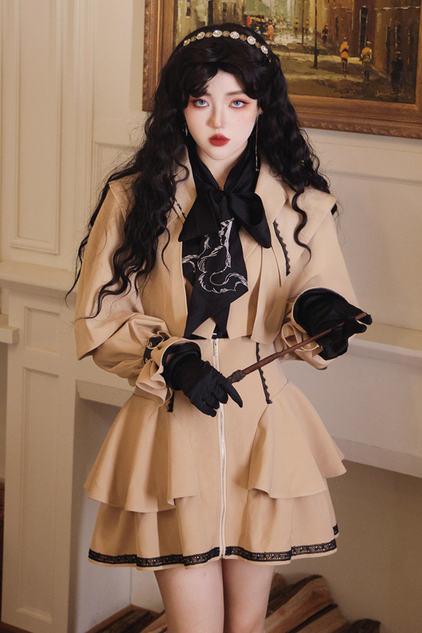 Witches Short Cape Coat + Skirt