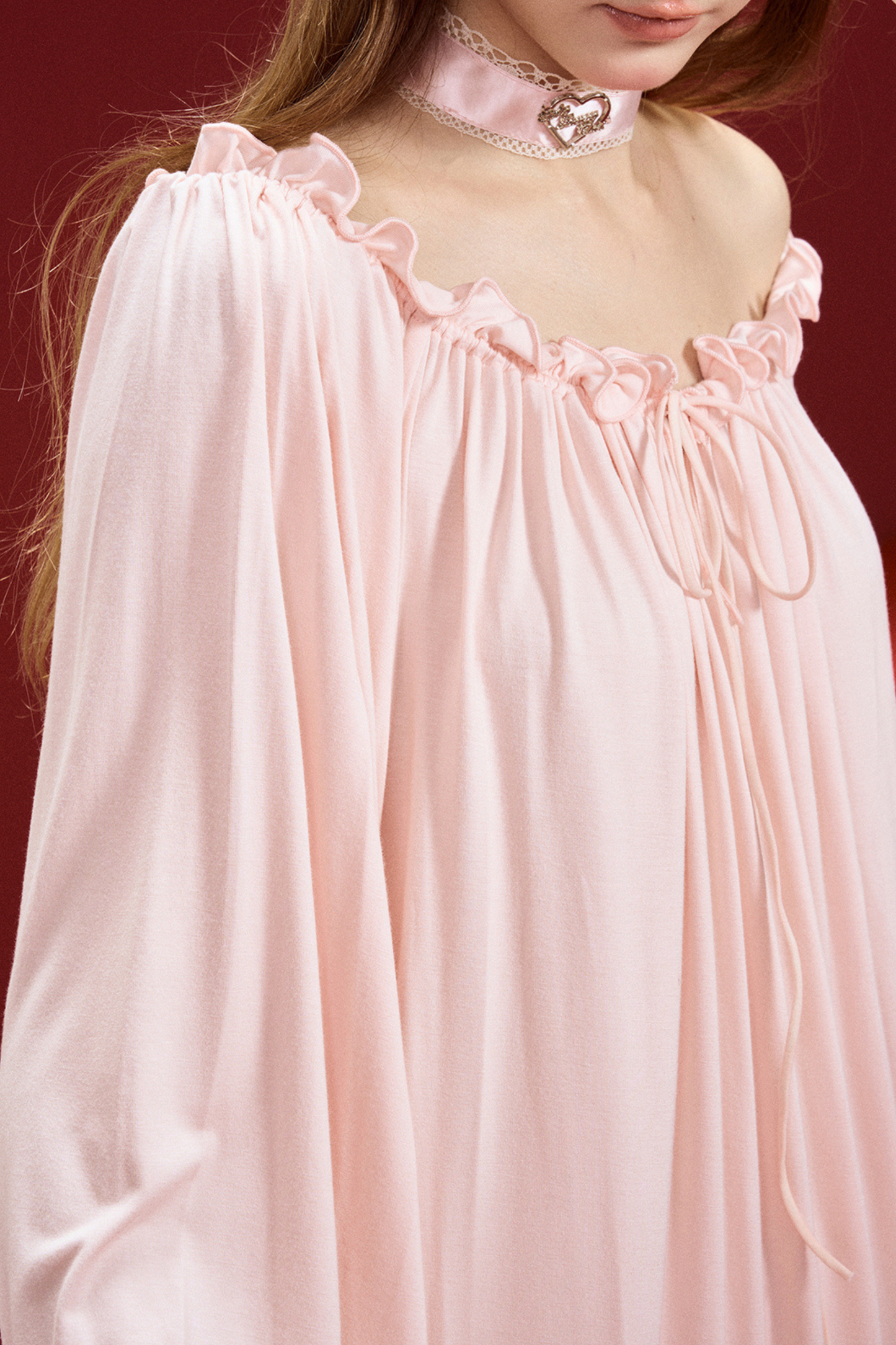 レイジーローズドレープモダールナイトドレス