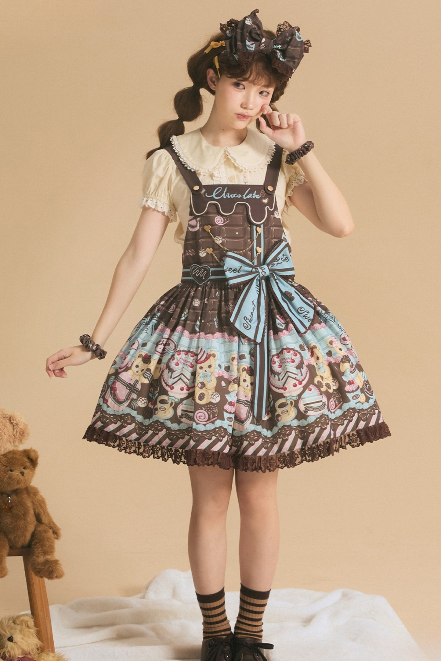 Dream Chocolate Bear Lolita Dress