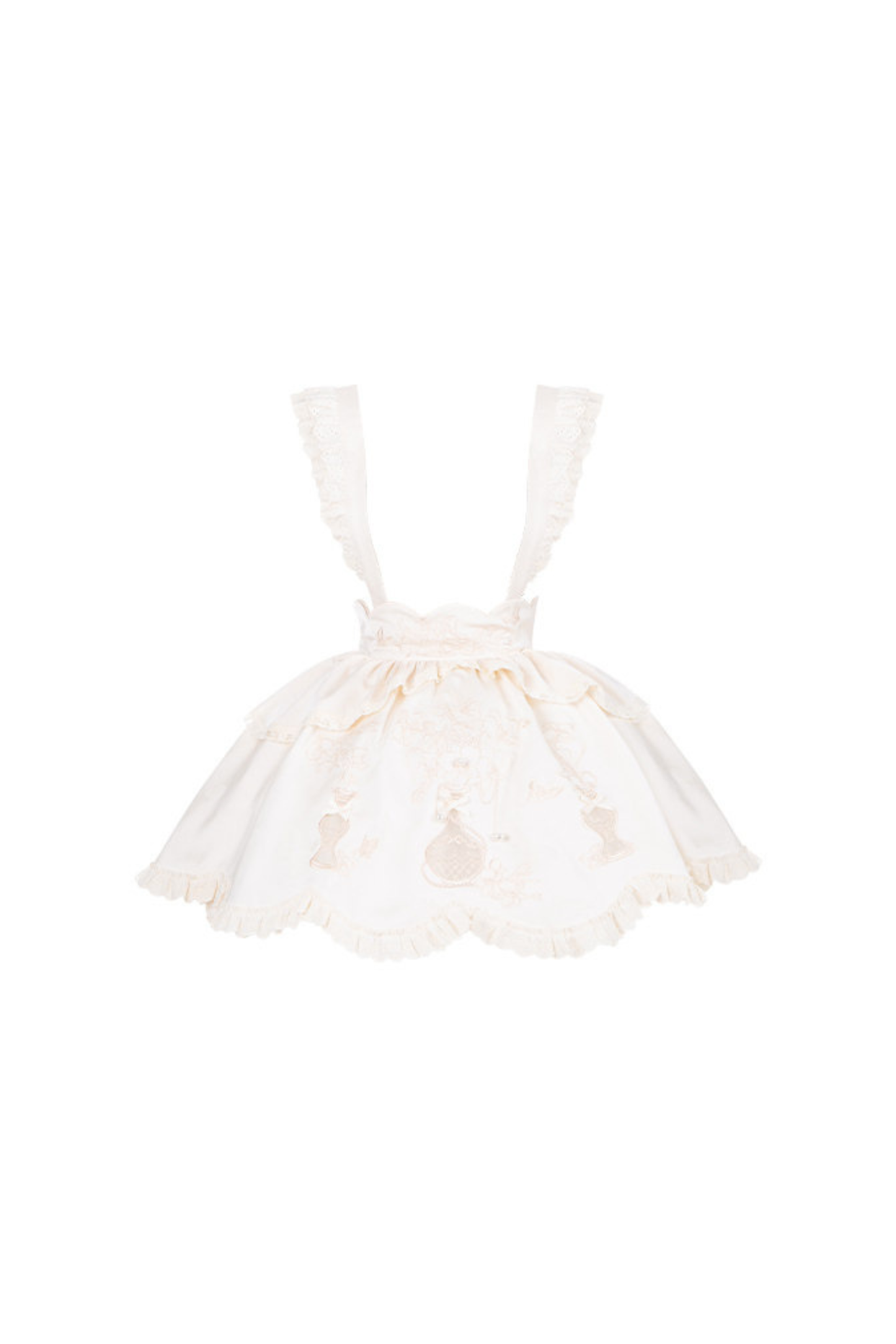 China Big Sleeve Dress + Apron + Skirt + Leg Warmers + Hairband + Clip + Pin