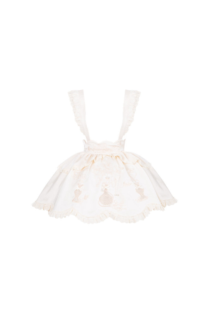 China Big Sleeve Dress + Apron + Skirt + Leg Warmers + Hairband + Clip + Pin