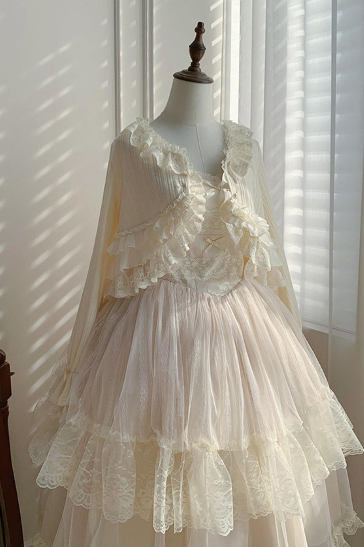 レーストリムニットカーディガン