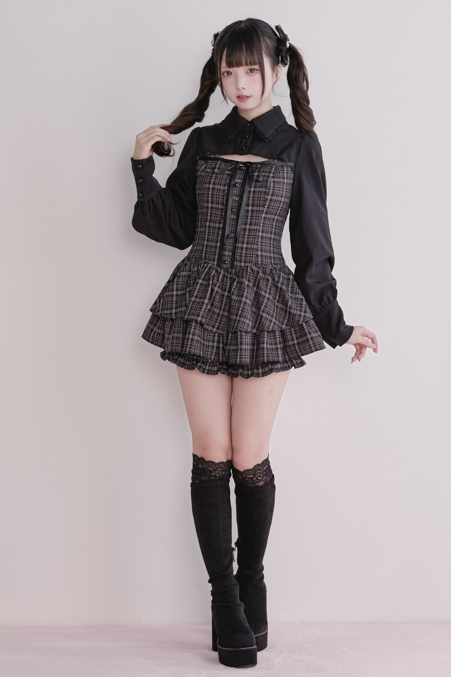 Plaid Sweet Dress + Inner Shorts