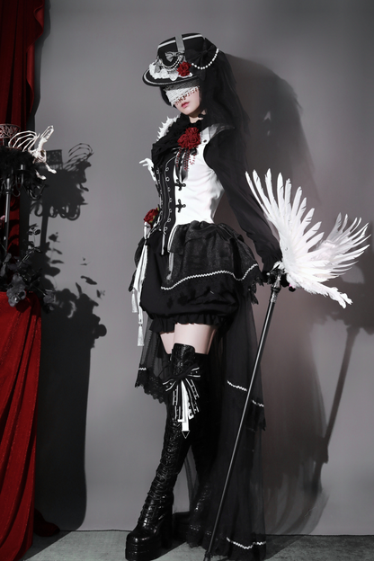 ダークローズゴシックプリンセスロリータセット+ダークローズゴシックプリンスロリータセット