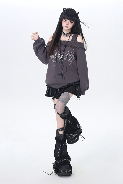 クロスサイレンスワンショルダートップス