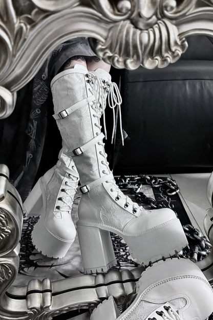 【4月4日予約締切】レースゴシックスエードレースアップブーツ