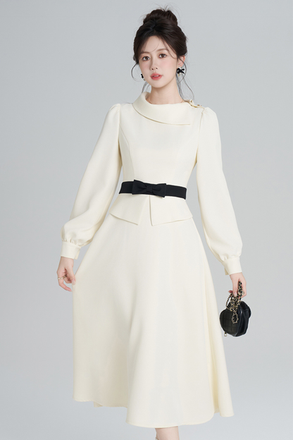 エレガントアプリコットウインタードレス