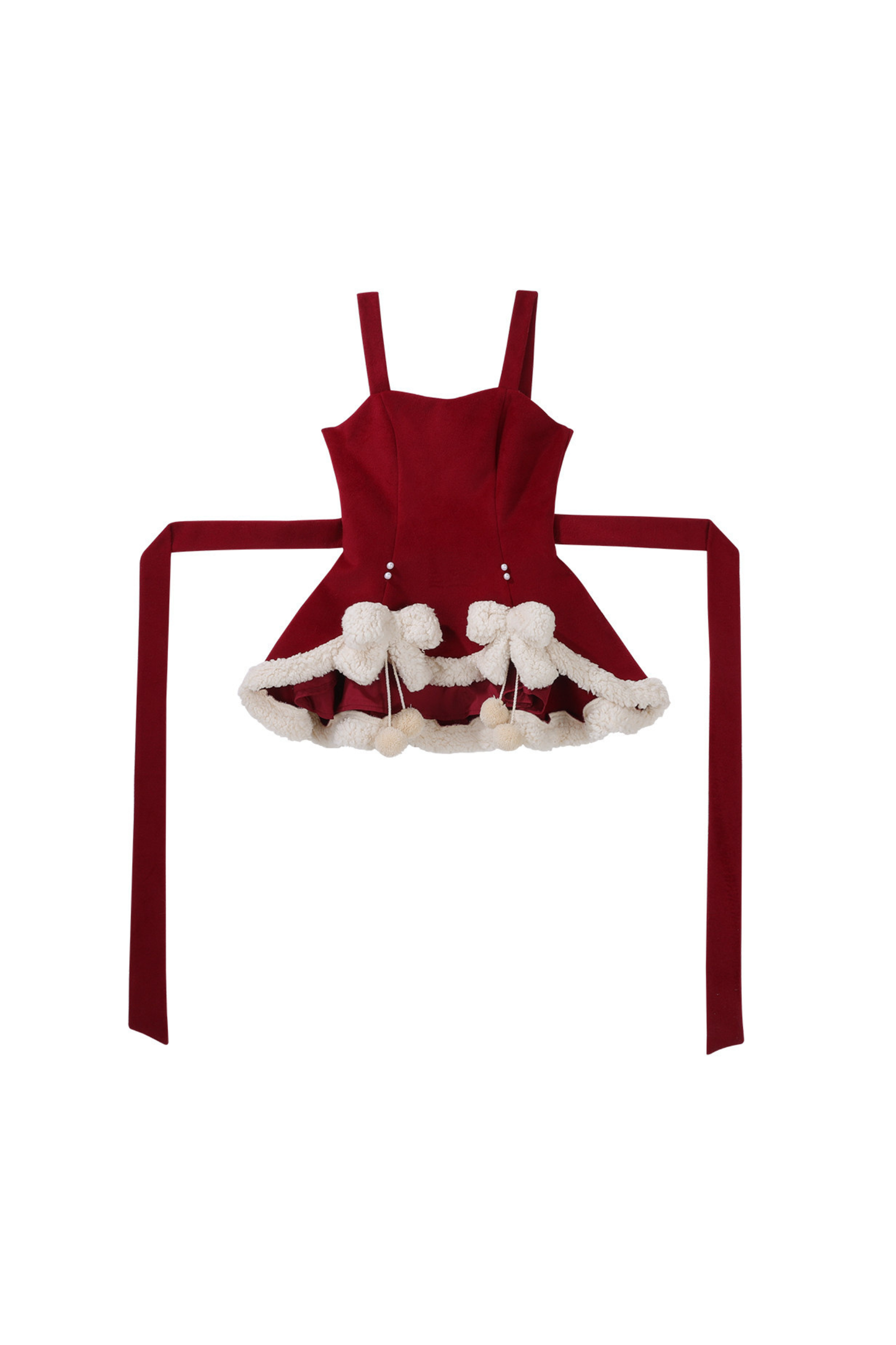 【予約商品】ラビットロリータケープ+サスペンダー+ベアデザインスカート+タートルネック